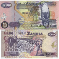 Замбия 100 Квача 1992 UNC П1-160