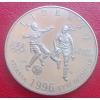 США 1/2 доллара 1996 S. ЛОИ Атланта-96, женский футбол