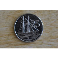 Каймановы острова 25 центов 2008