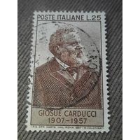 Италия 1957. Giosue Carducci 1907-1957