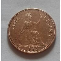 1 пенни, Великобритания 1962 г.