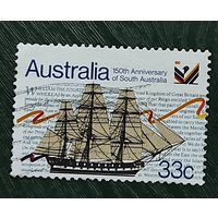 Австралия, 1м корабль, 150 лет Южной Австралии, гаш
