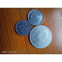 Норвегия 1 крона 1988, Мексика 50 центов 2014, Бельгия 1 франк 1991  -93