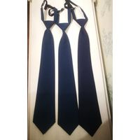 Форменные темно синие галстуки на резинке БелЖД . Женские галстуки.