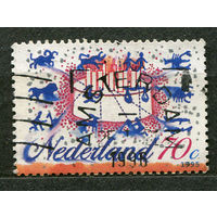 Поздравительная марка. Торт на день рождения. Нидерланды. 1995. Полная серия 1 марка