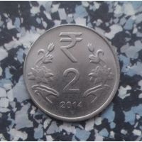 2 рупия 2014 года Индия. Красивая монета!
