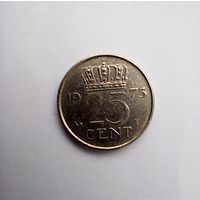 Нидерланды 25 центов 1973 г