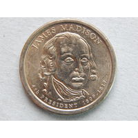 США 1 доллар 2007г.Джеймс Мэдисон (4-ый президент).