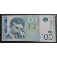 Сербия 100 динаров 2013 P57b пресс UNC