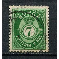 Норвегия - 1940/1941 - Цифры 7 O - [Mi.219] - 1 марка. Гашеная.  (Лот 58EC)-T5P5