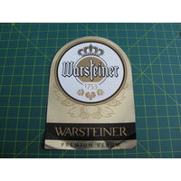 Этикетка от пива " Warsteiner " 0,5 л
