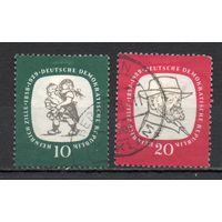 Знаменитые личности ГДР 1958 год серия из 2-х марок