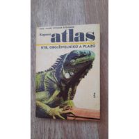 Книга на чешском языке "Атлас рыб и др." 70-х годов