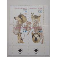 Блок марок Собаки