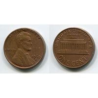 США. 1 цент (1960, буква D, XF)