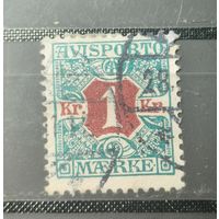 Дания 1907г. Газетная марка