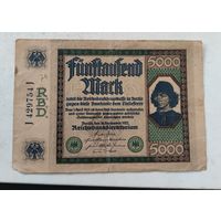 1922 год 5 000 марок   Германия