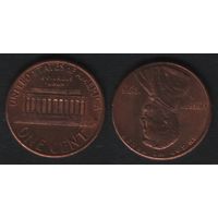 США km201b 1 цент 1995 год (-) (f0