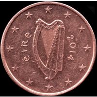Ирландия 1 евроцент 2014 г. КМ 32 (12-3)