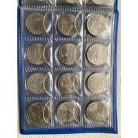 Комплект Набор юбилейных и памятных монет СССР. Рубли 64 штуки 1961-1991 год. (48 по рублю, 12 пятерок, 3 монеты трехрублевых и шайба).