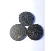 1 грош 1766,1790,1791 одним лотом.