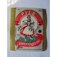 06-783 Этикетка Пиво Pils Zielonogorski Польша Зелена Гура 1980-е