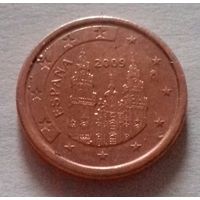1 евроцент, Испания 2009 г.