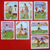 Куба. Футбол. ( 7 марок ) 1982 года.