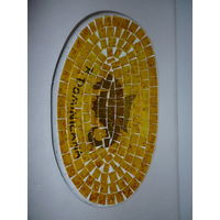 Декоративная Тарелка Стеклянная Мозаика Доминикана