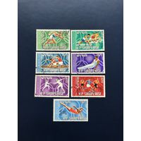 Албания 1971 год Спорт Летняя Олимпиада Мюнхен 1972 Часть 1 Серия 7 марок Mi:1499-1505 Гашеные