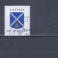 [1465] Латвия 2010. Герб города. Гашеная марка.
