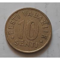 10 центов 1991 г. Эстония