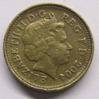 Великобритания 1 фунт 2004 г