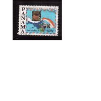 Панама-1984(Мих.1593) ,  гаш. , Карта, Канал, Флаги