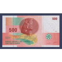 Коморы, 500 франков 2006 г., P-15c, UNC