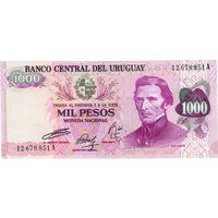Уругвай, 1000 песо обр. 1974 г., UNC