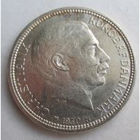 Дания 2 кроны 1930,  серебро   .38-122