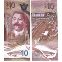 Барбадос  10 долларов    2022 год   UNC (полимер)