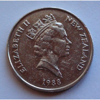 Новая Зеландия 10 центов. 1988