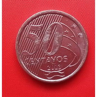 08-26 Бразилия, 50 сентаво 2013 г. Единственное предложение монеты данного года на АУ