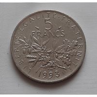 5 франков 1993 г. Франция
