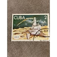 Куба 1978. Корабль Луна-24. Марка из серии