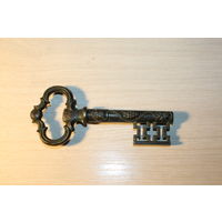 Латунный штопор "Ключ", длина 13.5 см.