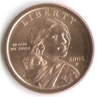 1 доллар США 2005 год Сакагавея Парящий орел двор D _состояние aUNC/UNC