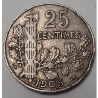 Франция 25 сантимов, 1905 (15-6-11)