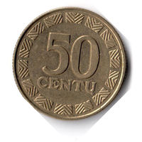 Литва. 50 центов. 1997 г.