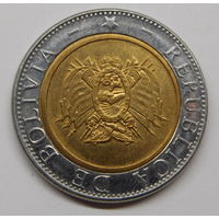 Боливия 5 боливиано 2004 г