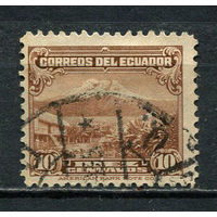 Эквадор - 1934/1946 - Гора Чимборасо 10С - [Mi.319] - 1 марка. Гашеная.  (LOT EZ44)-T10P23