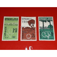 Чад 1962 Фауна. Животные и пейзажи. 3 чистые марки