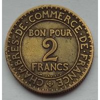 Франция 2 франка 1923 г.